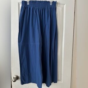 SHEIN Curve Blue Smocked Pants